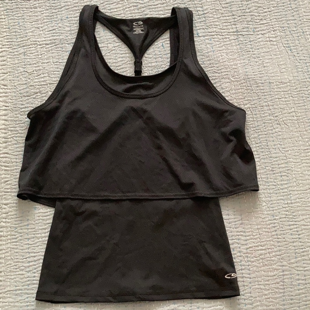 C9 Two-tiered Tanktop Black
